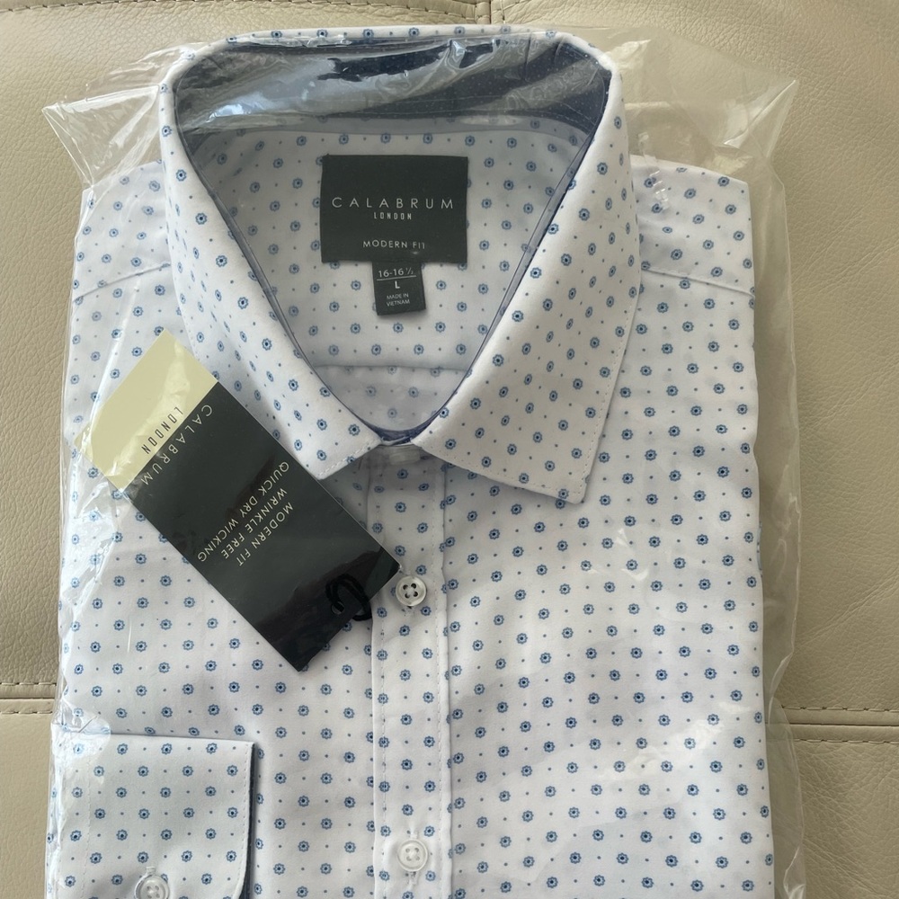 NWT Calabrum London mens shirt size L